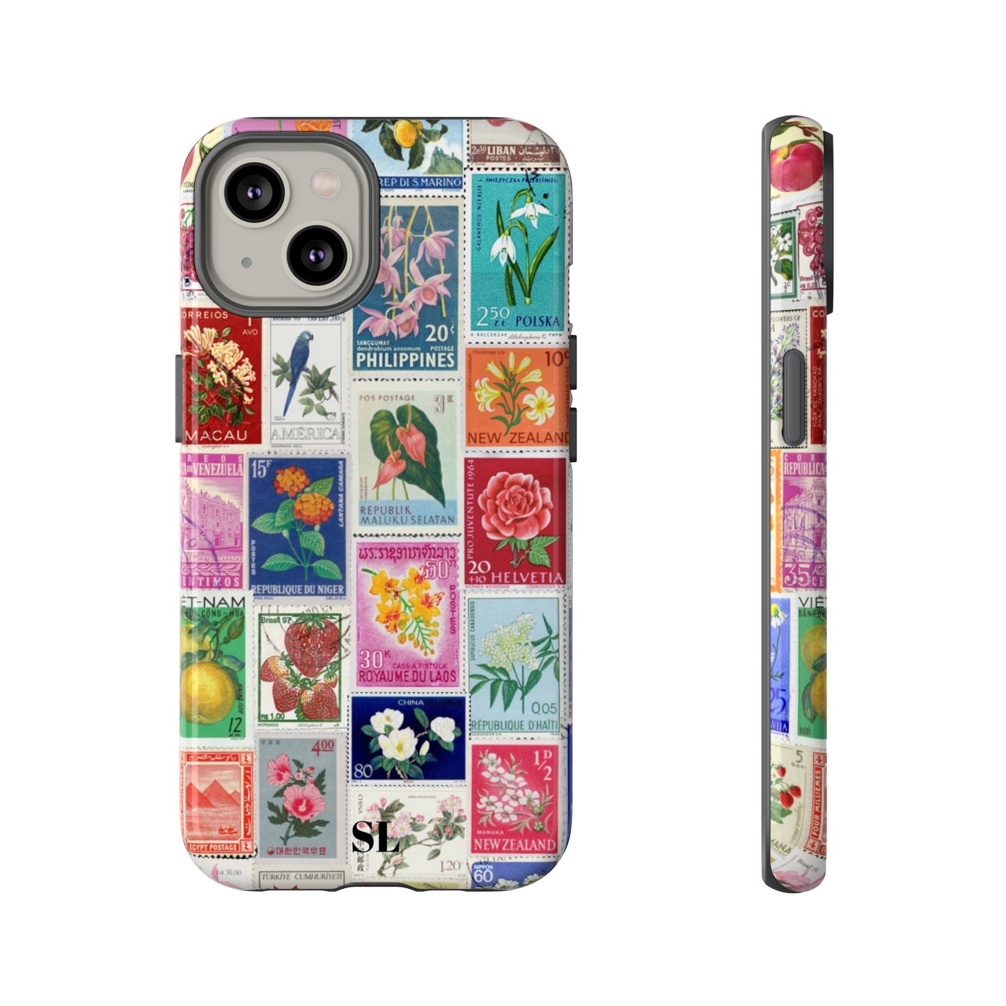 Postcard Stamps iPhone Case