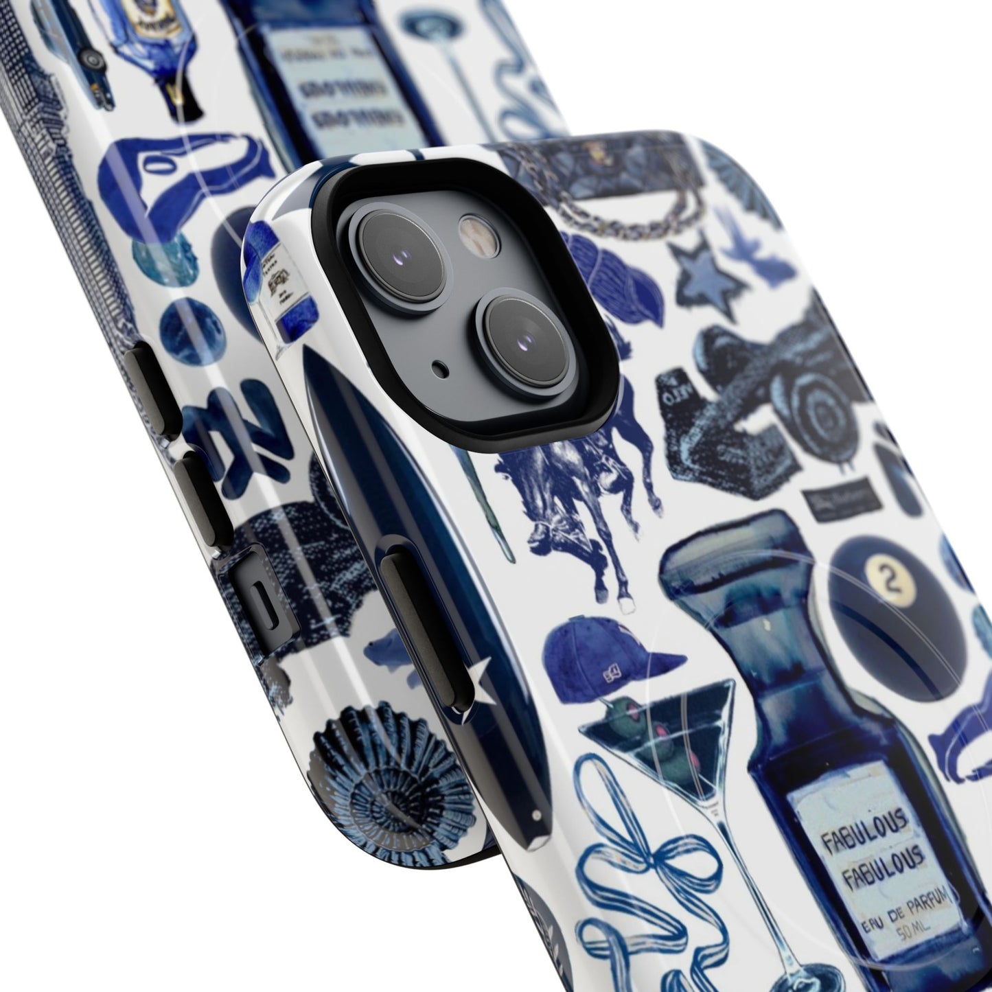 Navy Blue Collage MagSafe Case