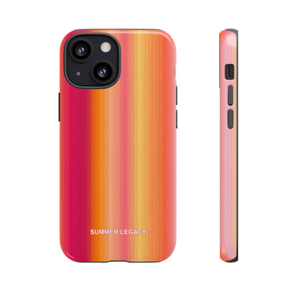 Amber Glow Ombre Stripe iPhone Case
