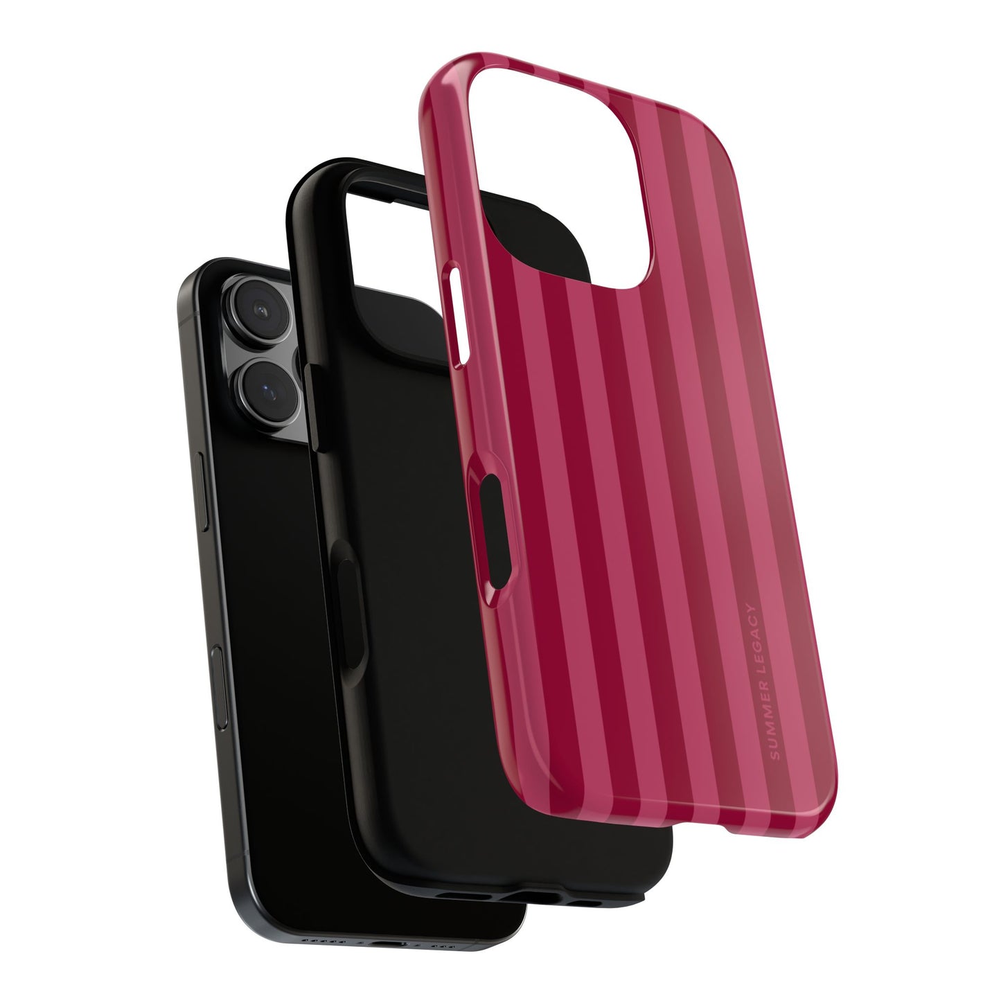 Berry Stripe iPhone Case