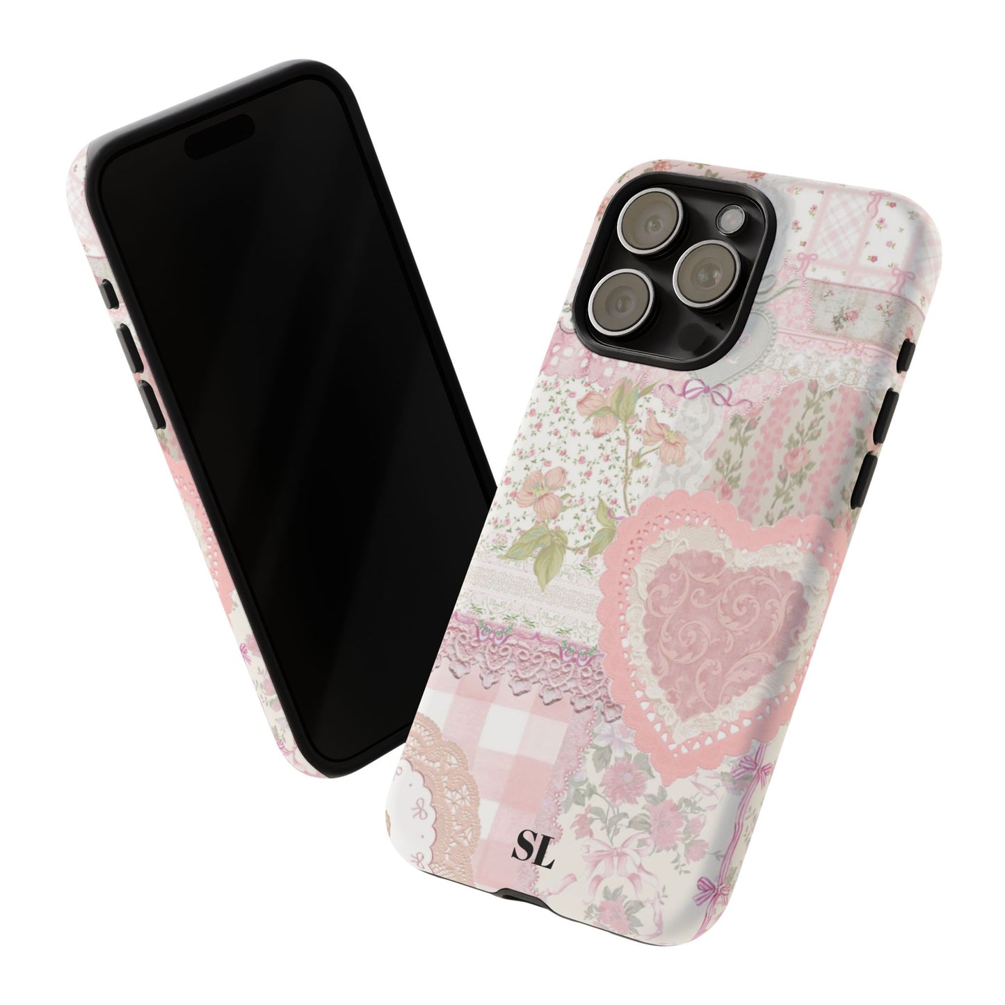 Blushing Floral Patchwork iPhone Case