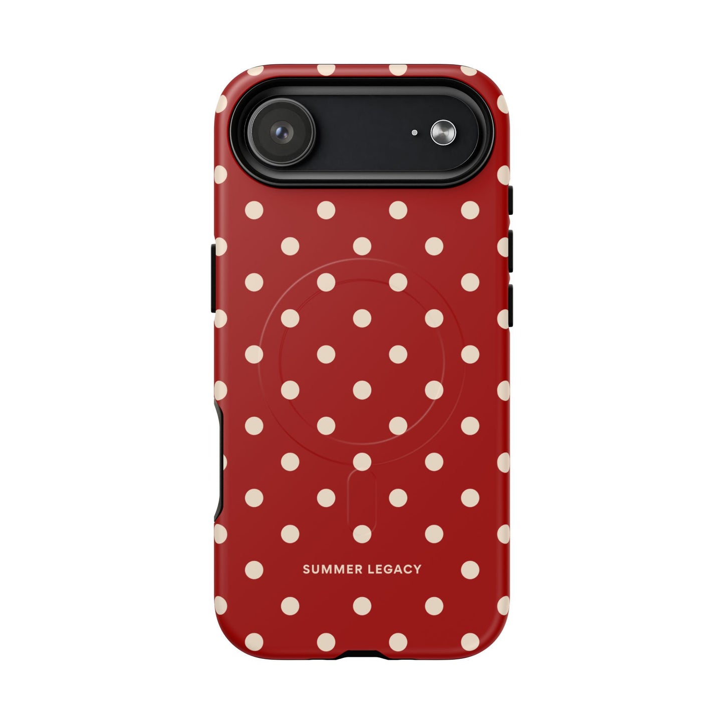 Crimson Polka Dot MagSafe Case