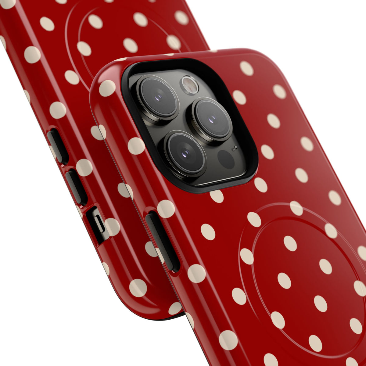 Crimson Polka Dot MagSafe Case