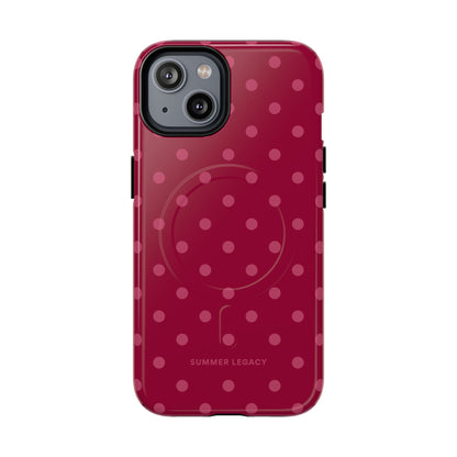 Berry Polka Dot MagSafe Case