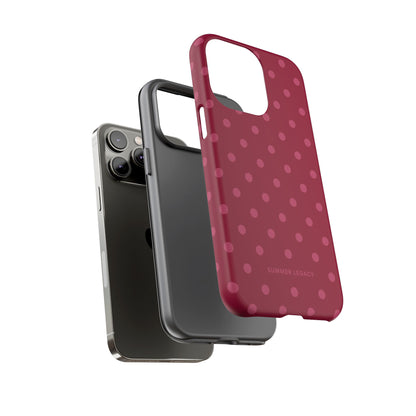 Berry Polka Dot iPhone Case