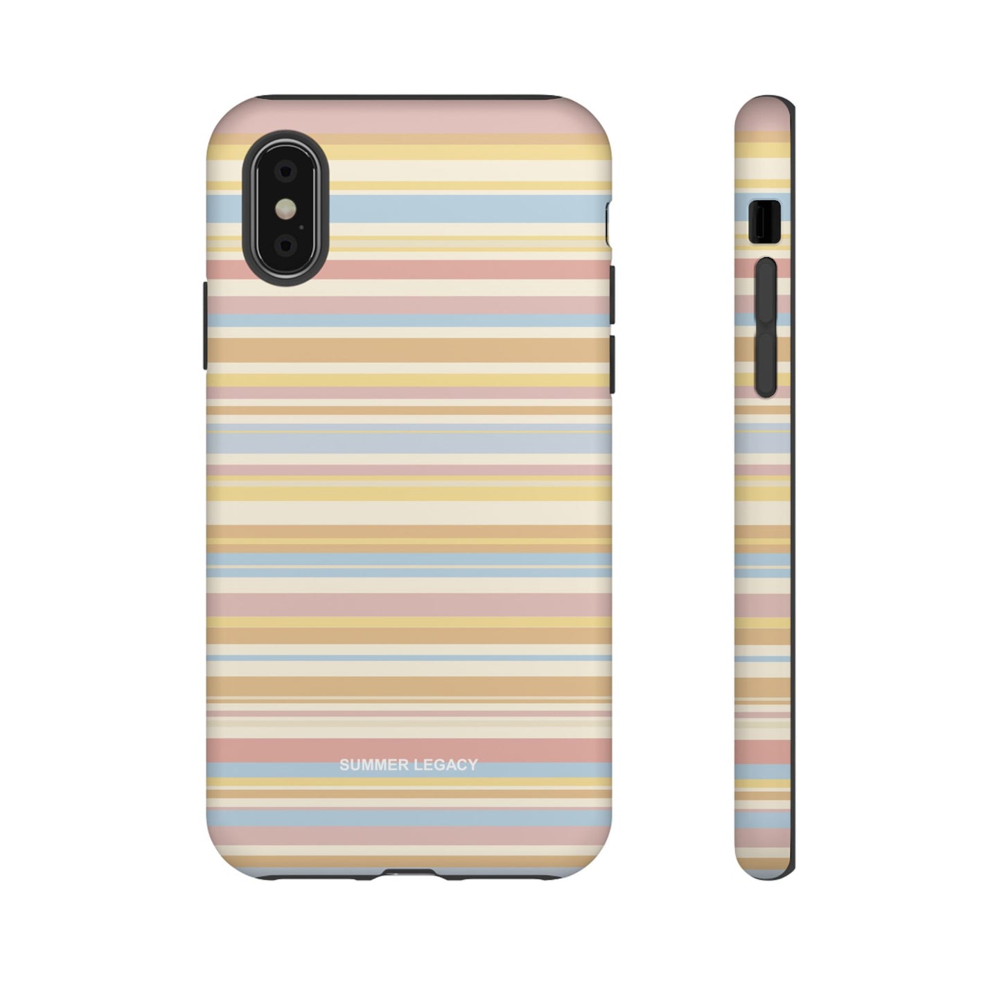 Lychee Multi-stripe iPhone Case