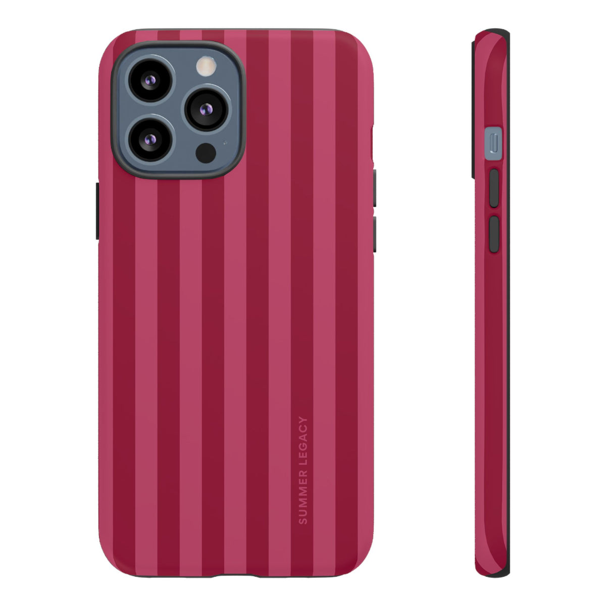 Berry Stripe iPhone Case