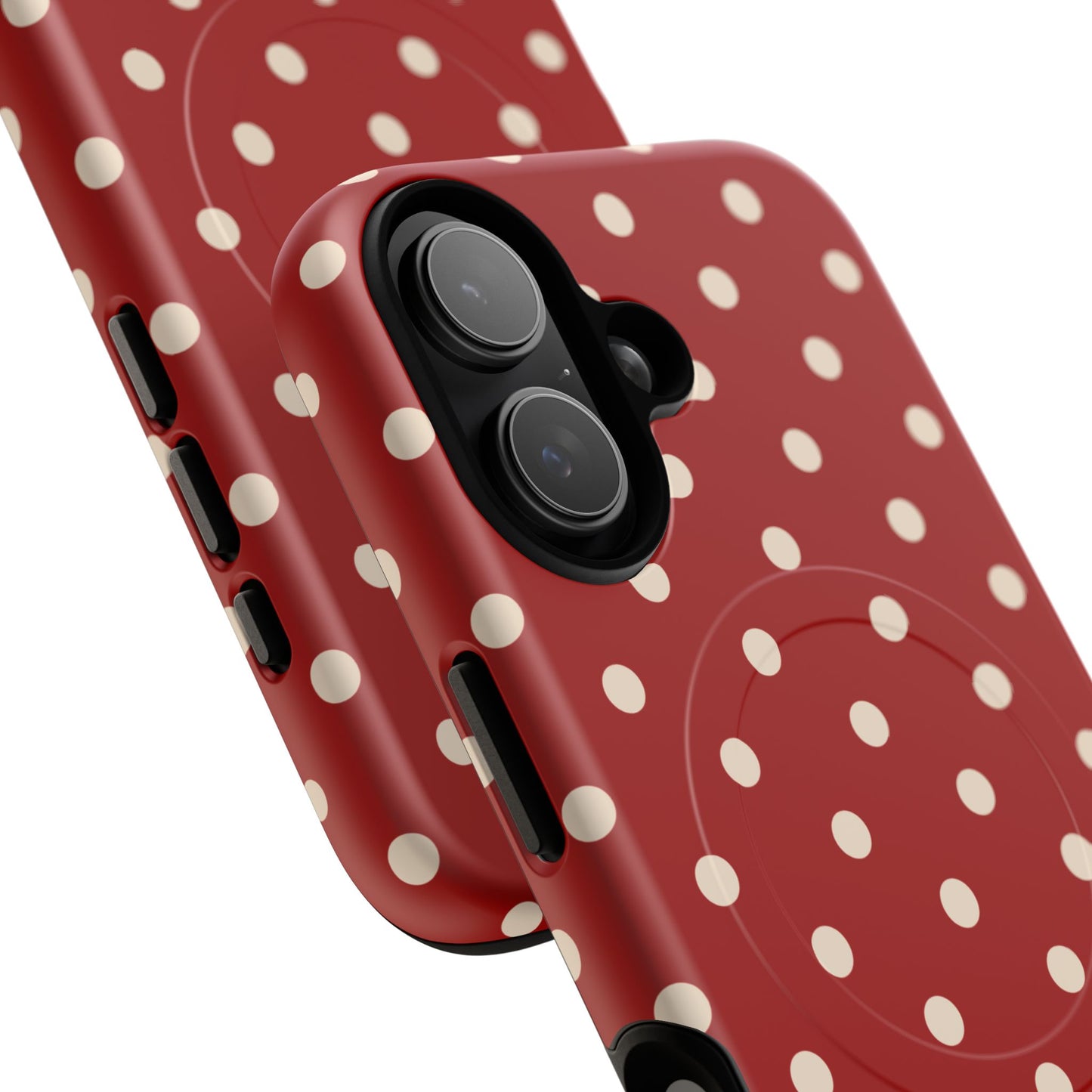Crimson Polka Dot MagSafe Case