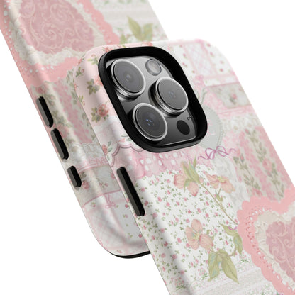 Blushing Floral Patchwork iPhone Case