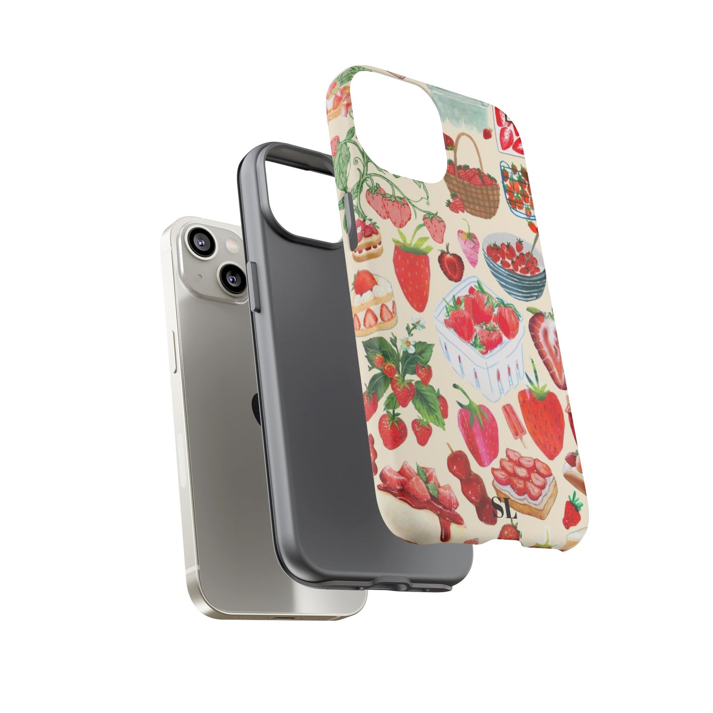 Strawberry Collage iPhone Case