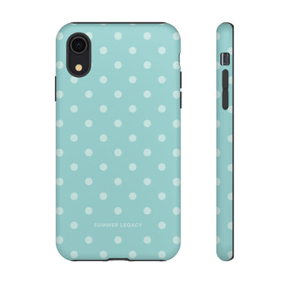 Teal Polka Dot iPhone Case
