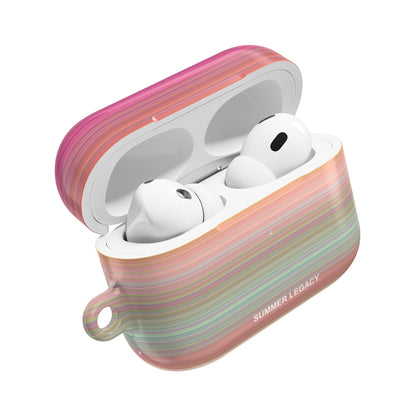 Champagne Ombre Stripe AirPod Case