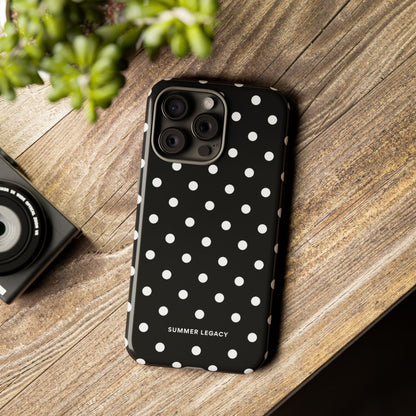 Ebony Polka Dot iPhone Case