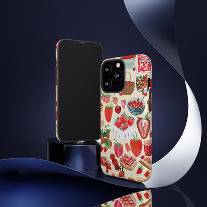 Strawberry Collage iPhone Case