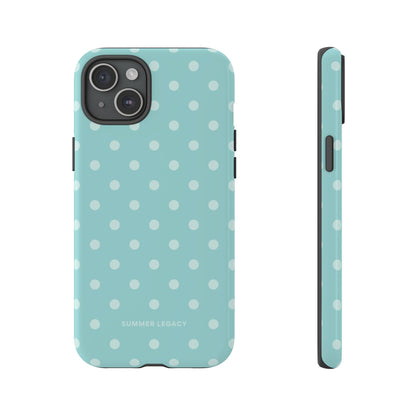 Teal Polka Dot iPhone Case