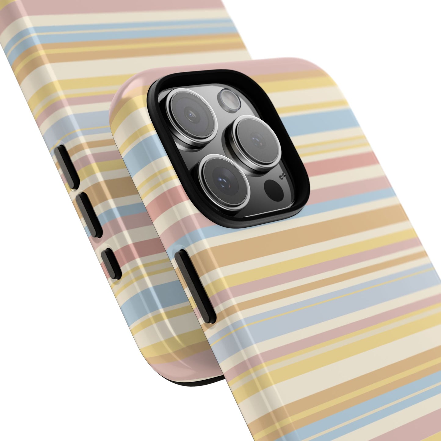 Lychee Multi-stripe iPhone Case