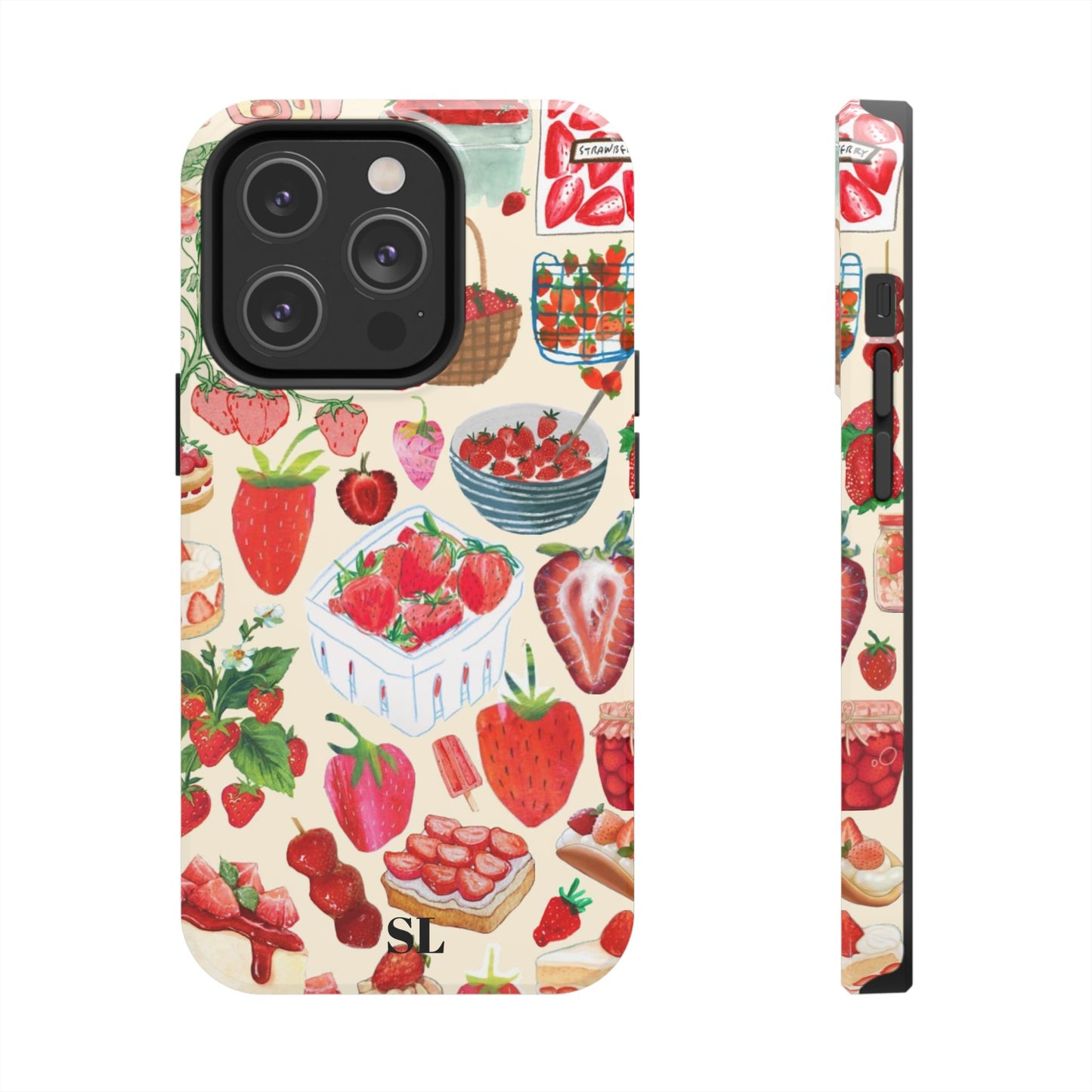 Strawberry Collage iPhone Case