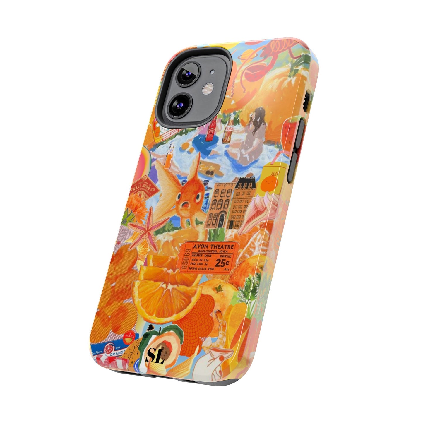 Orange Goldfish Collage iPhone Case