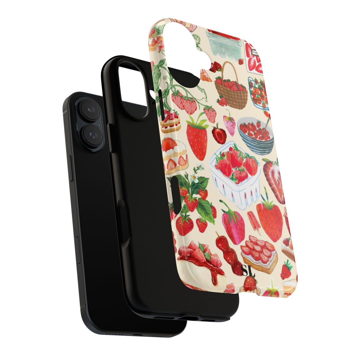 Strawberry Collage iPhone Case