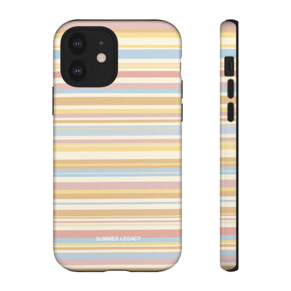 Lychee Multi-stripe iPhone Case