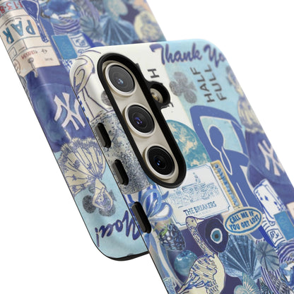 Blue Collage Samsung Case