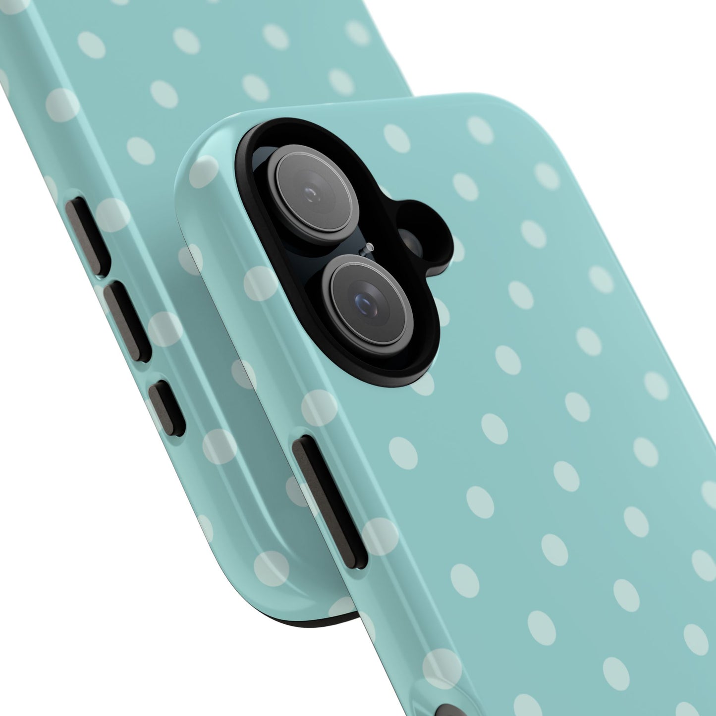 Teal Polka Dot iPhone Case