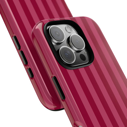 Berry Stripe iPhone Case