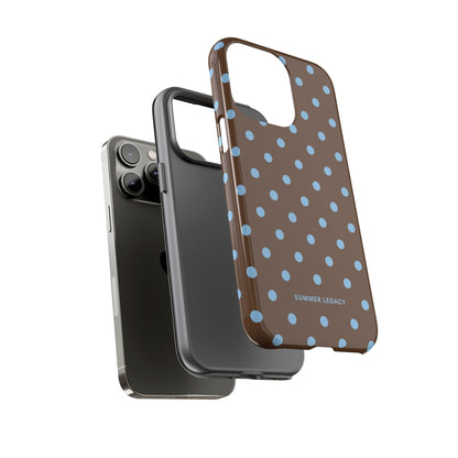 Mocha Polka Dot iPhone Case