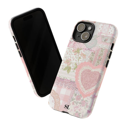 Blushing Floral Patchwork iPhone Case