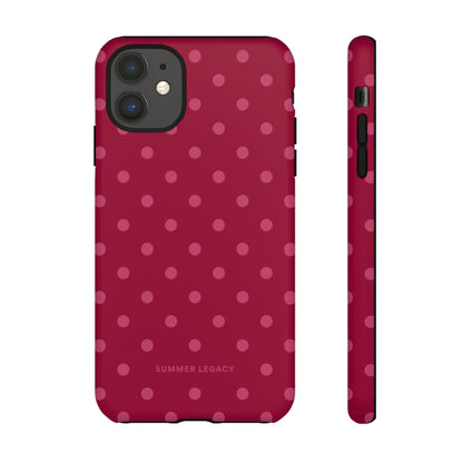 Berry Polka Dot iPhone Case