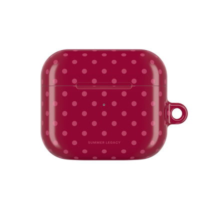 Berry Polka Dot AirPod Case