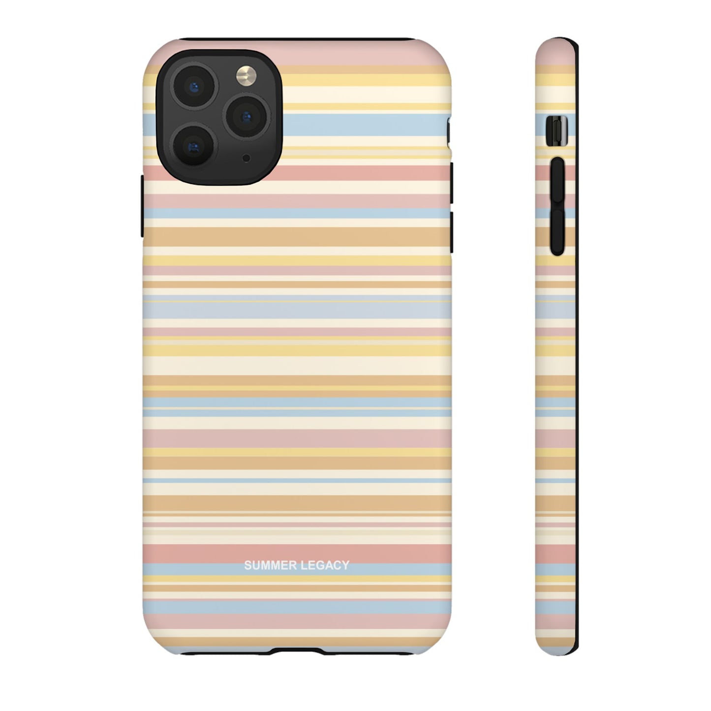 Lychee Multi-stripe iPhone Case