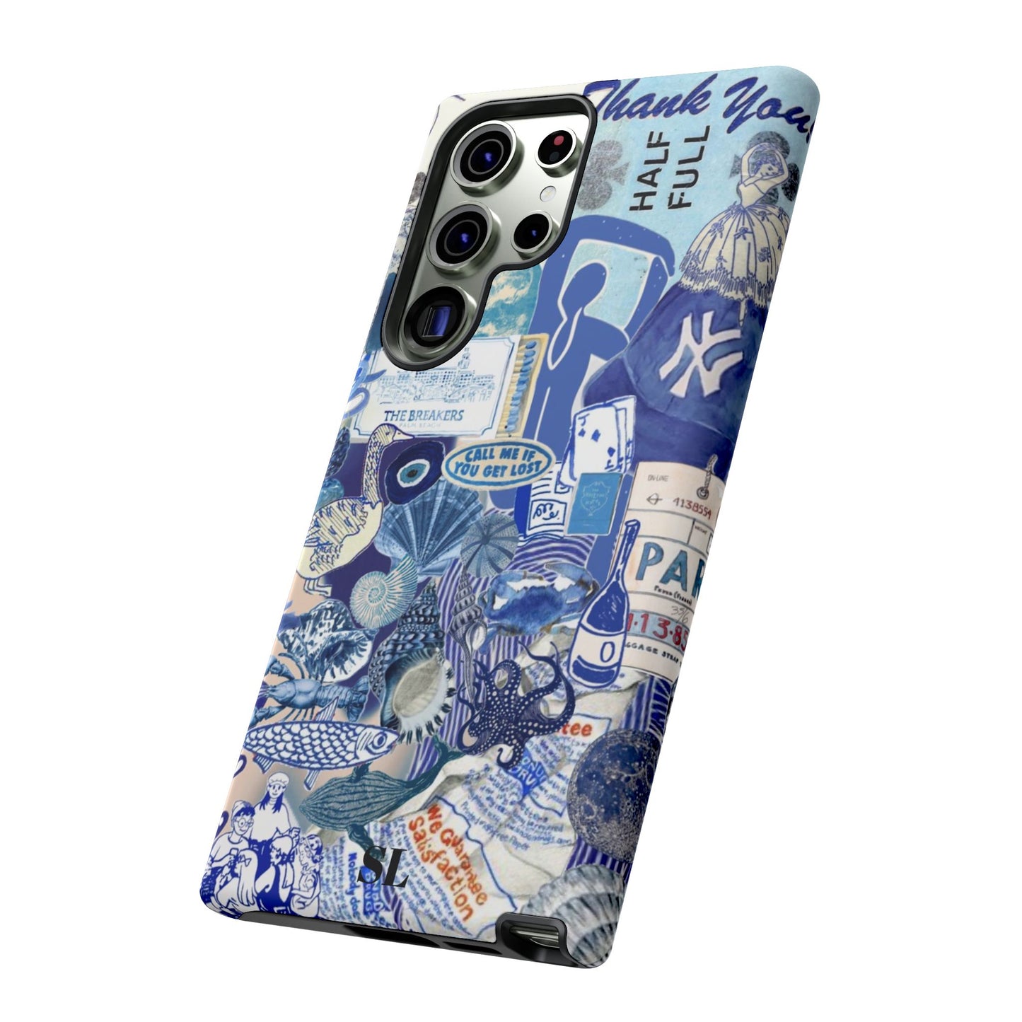 Blue Collage Samsung Case