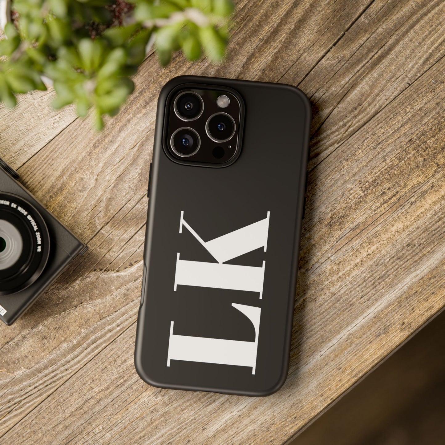 Ebony Custom Initial iPhone Case