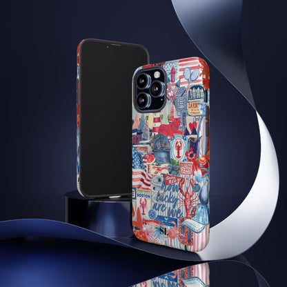 Red, White & Blue iPhone Case
