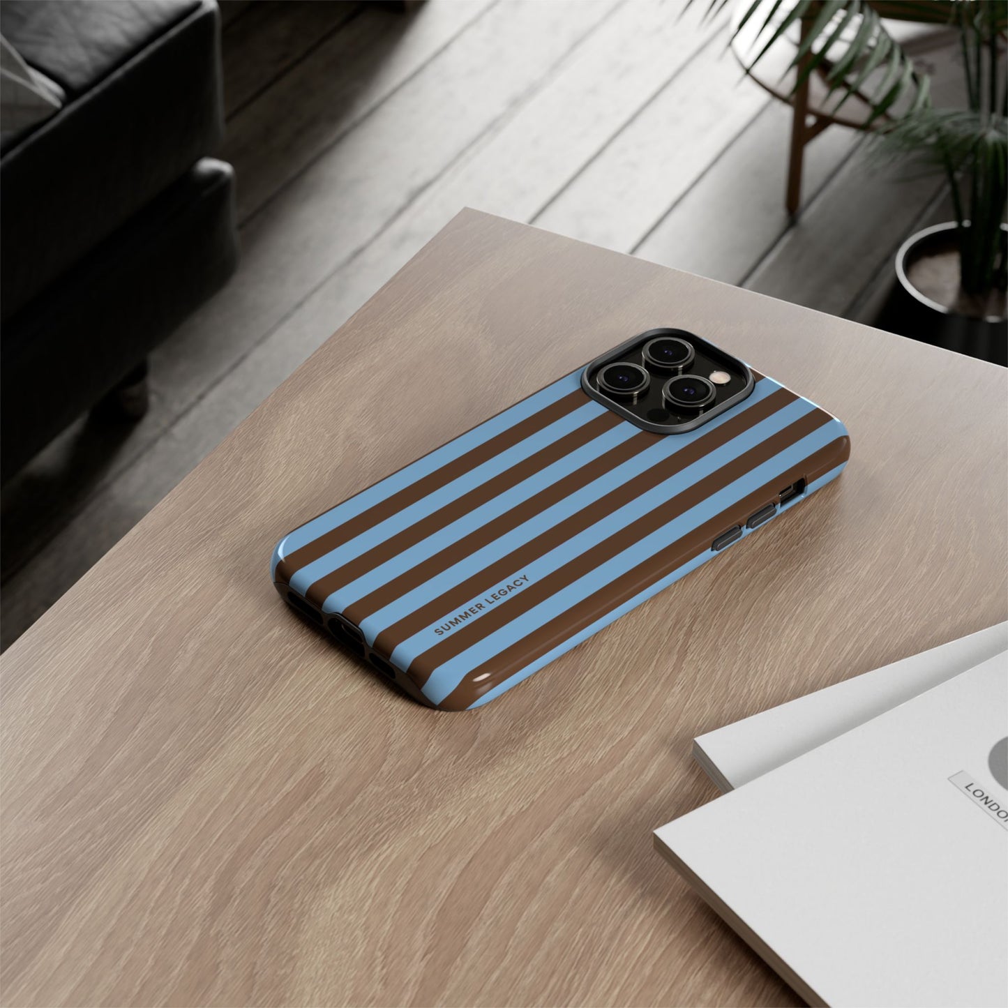 Mocha Stripe iPhone Case
