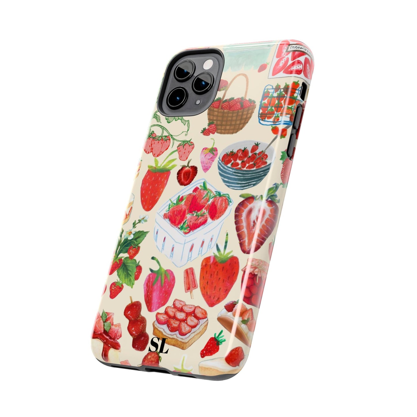 Strawberry Collage iPhone Case