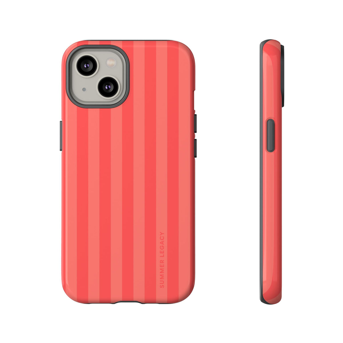 Coral Stripe iPhone Case