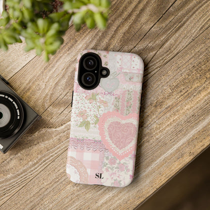 Blushing Floral Patchwork iPhone Case