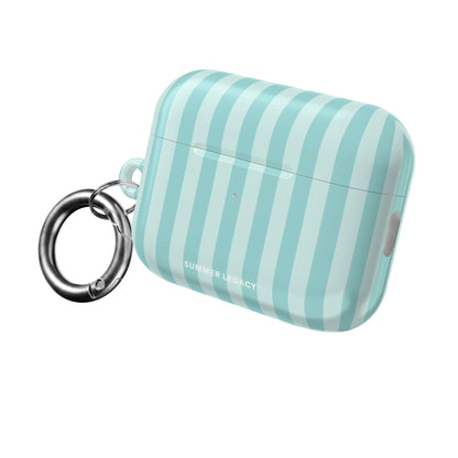 Teal Stripe AirPod Case