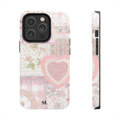 Blushing Floral Patchwork iPhone Case