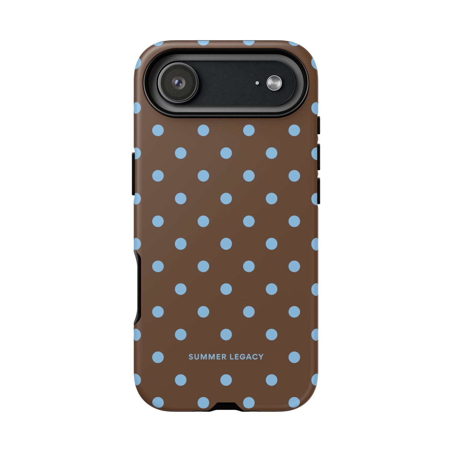 Mocha Polka Dot iPhone Case