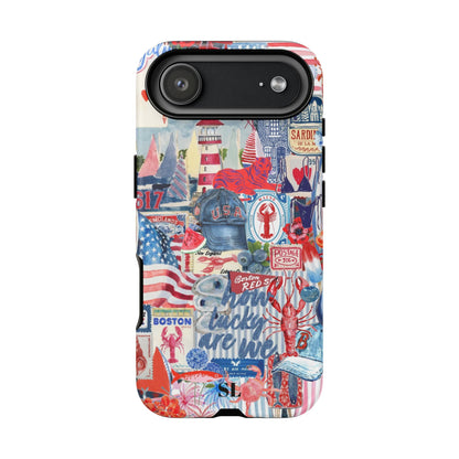 Red, White & Blue iPhone Case