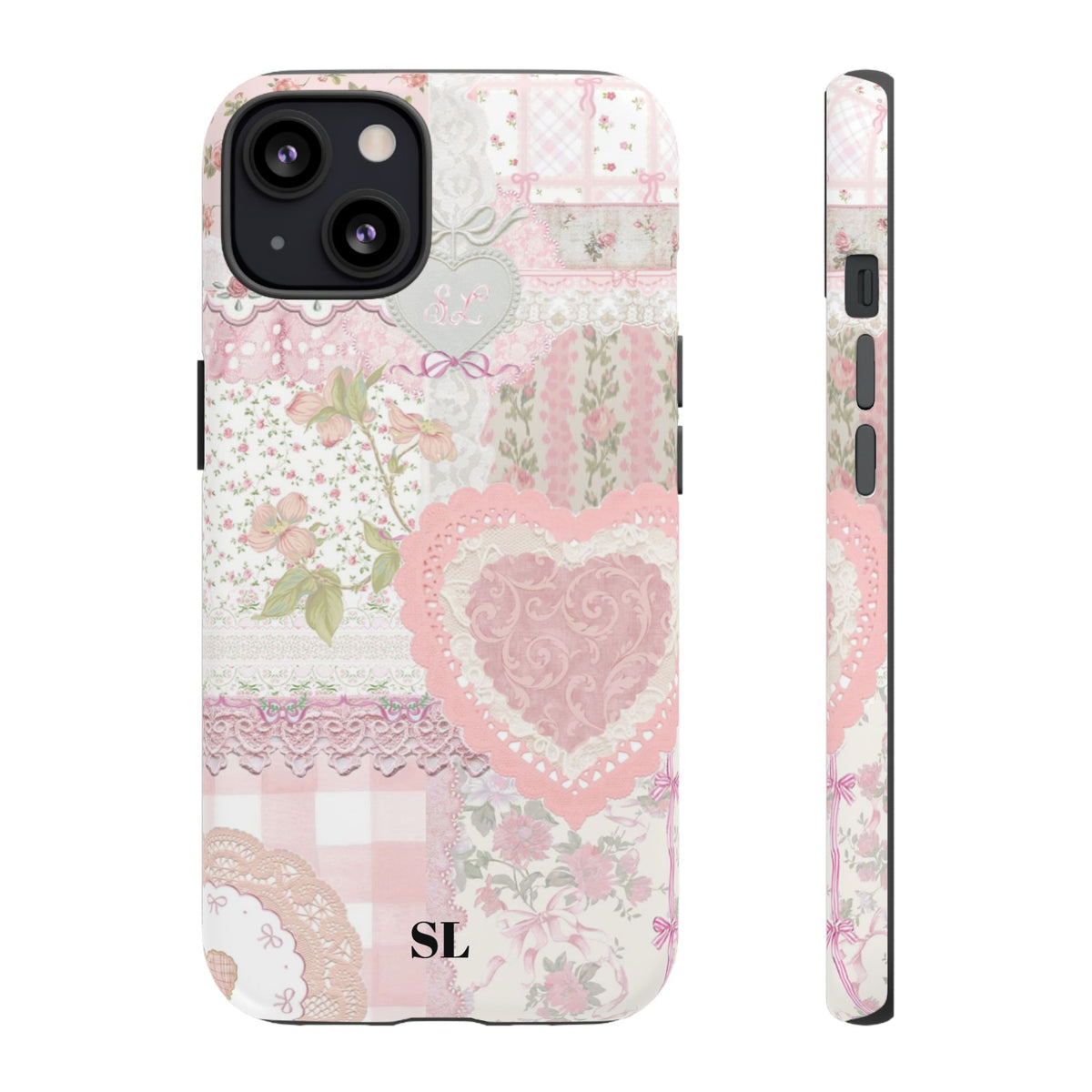 Blushing Floral Patchwork iPhone Case