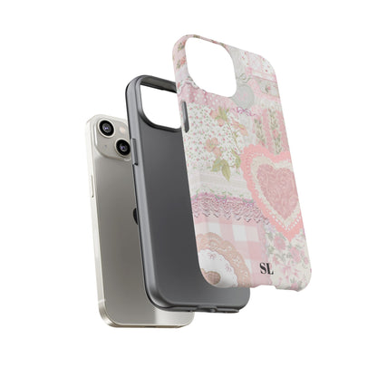 Blushing Floral Patchwork iPhone Case