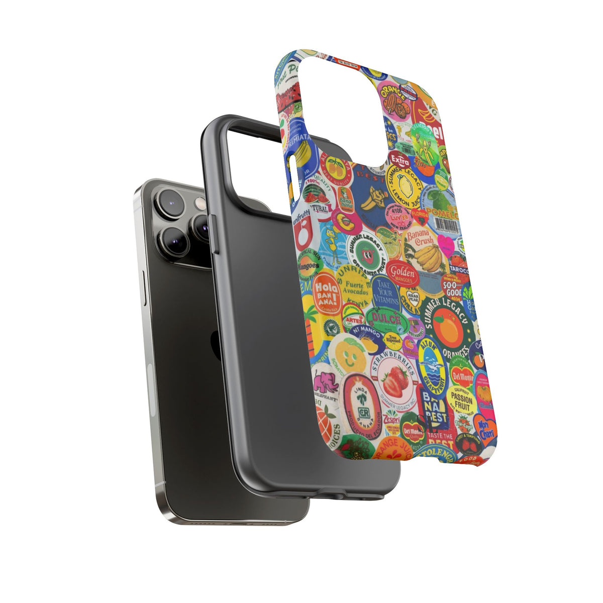 Fruit Stickers iPhone Case
