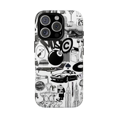 Black and White iPhone Case
