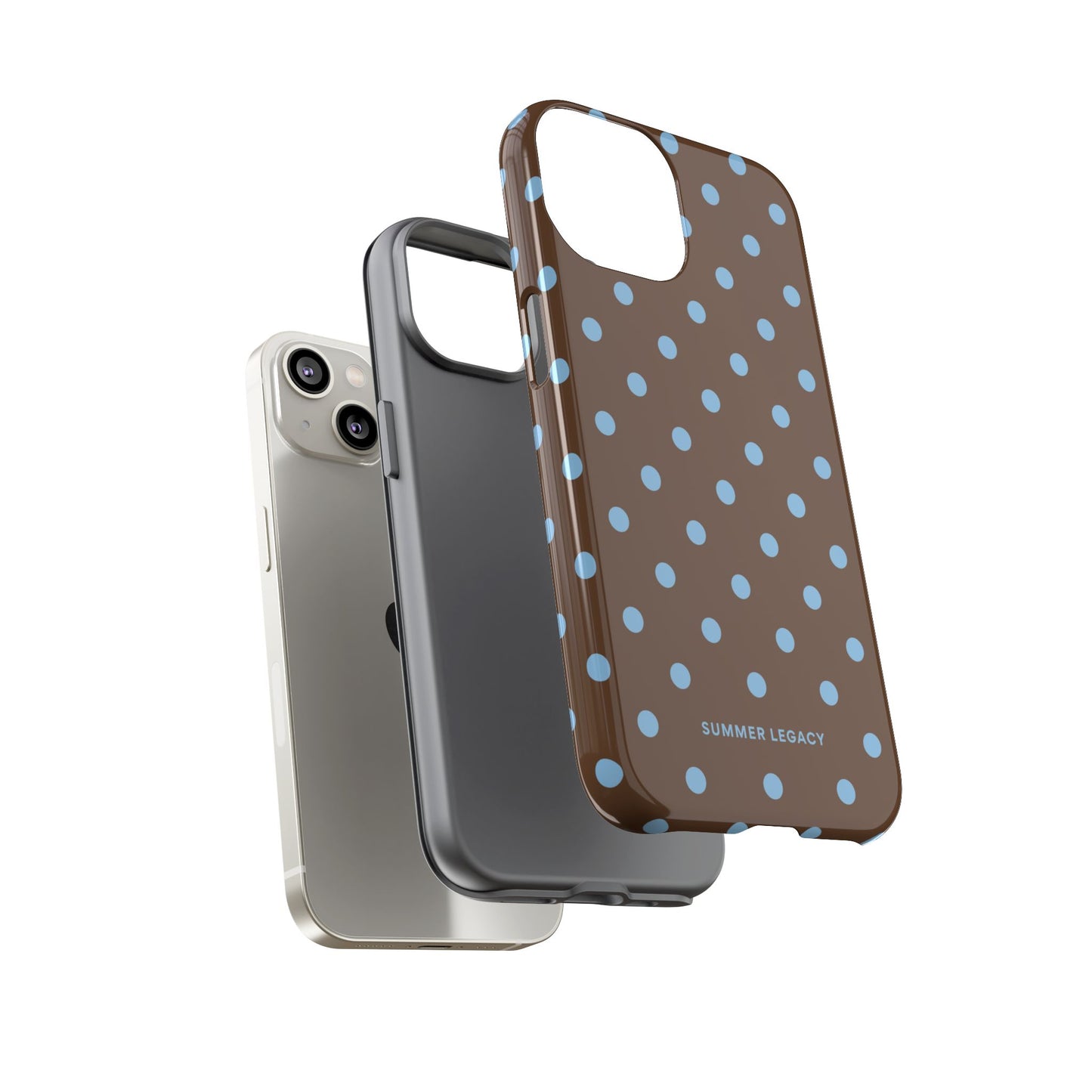 Mocha Polka Dot iPhone Case