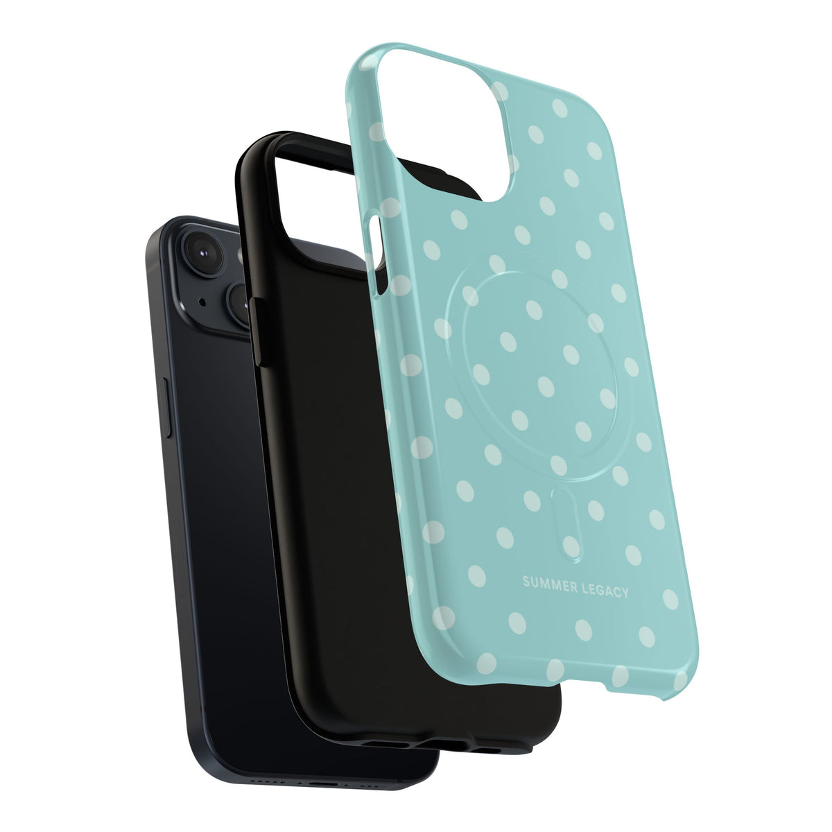 Teal Polka Dot MagSafe Case