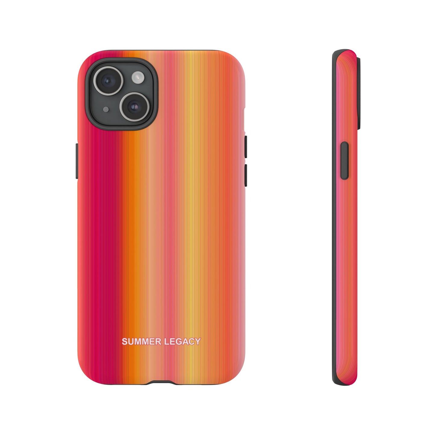 Amber Glow Ombre Stripe iPhone Case